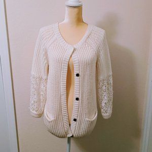 Lauren Conrad Lace Cardigan Sweater